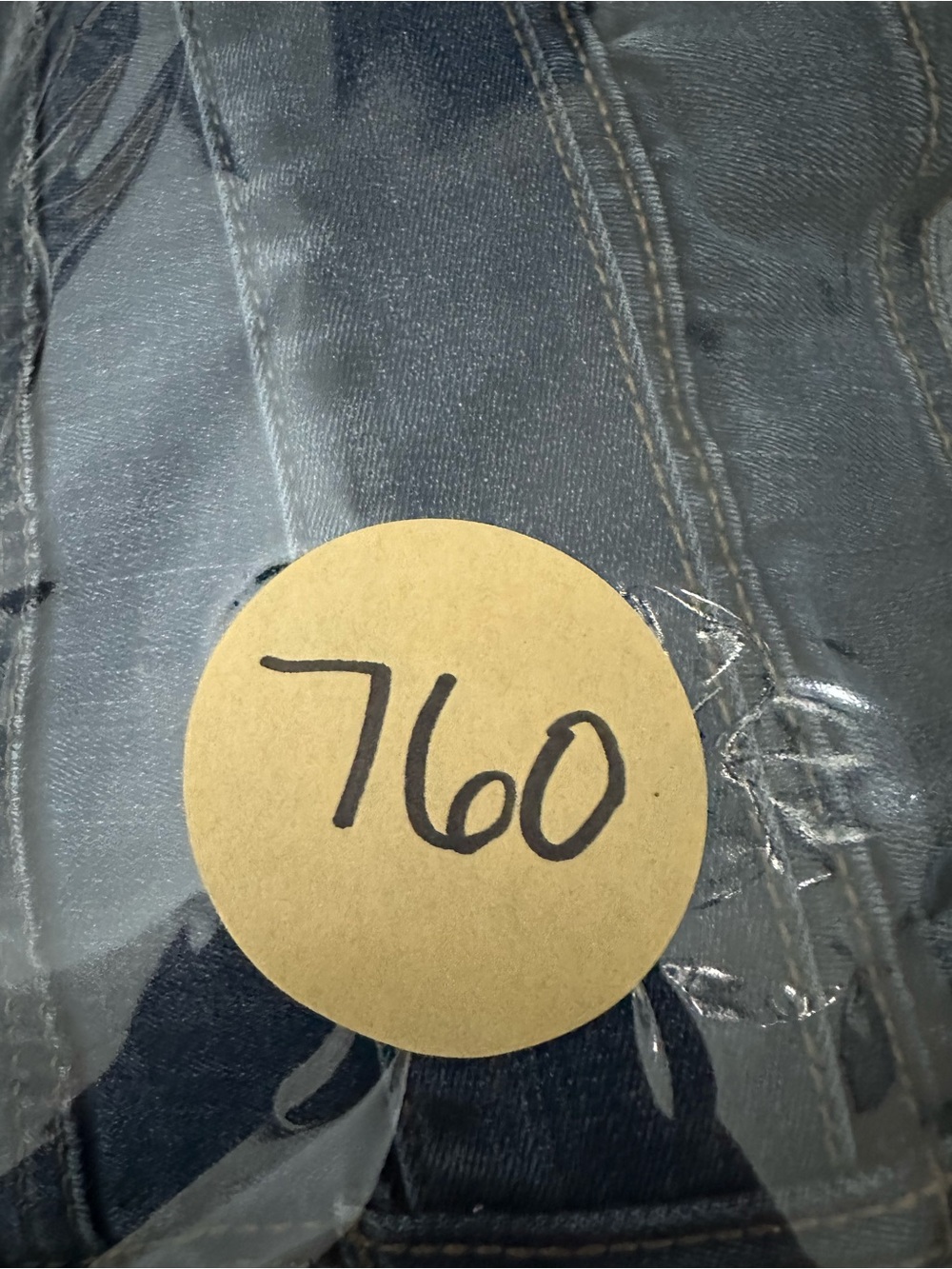 C’Est Toi High-Waist Tie-Belt Paperbag Jeans — Blue size 15 - Picture 10 of 10